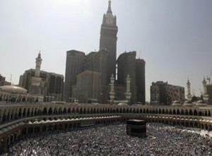 MODERN — The Kaaba inside the Grand Mosque is now dwarfed by the giant office tower Saudi Arabia has built looming over it, much to the consternation of many who would like to preserve the historic look of the city.