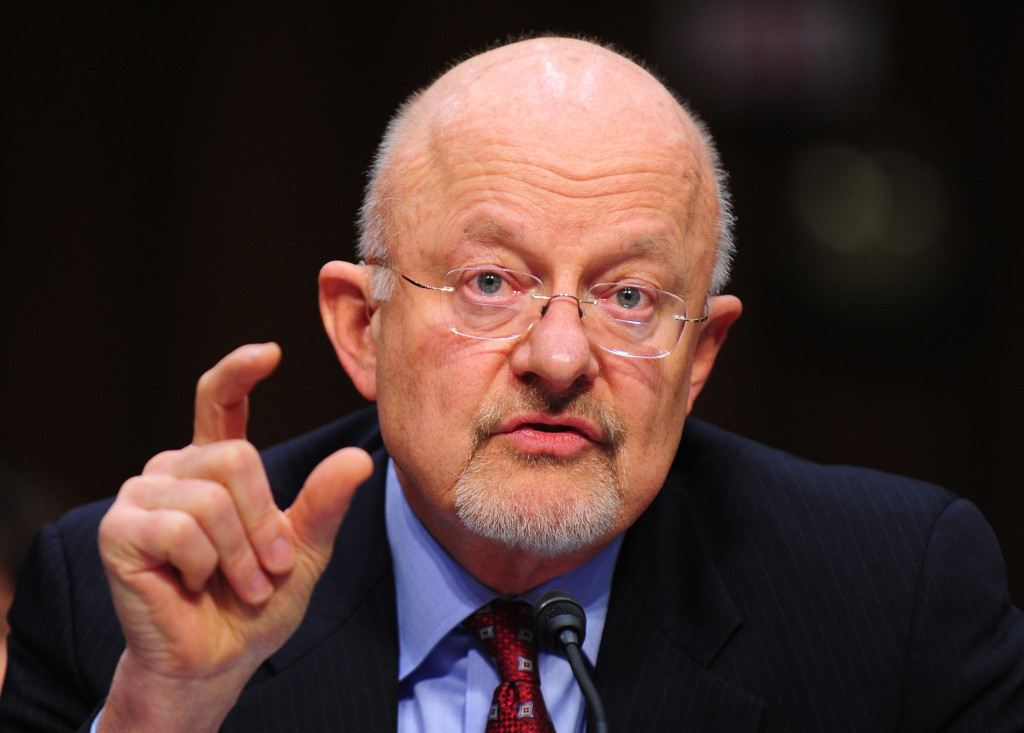 TESTIMONY — James Clapper talks to Congress.