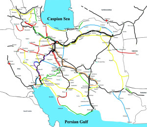 SPURRED TO ACTION — Russia has agreed to build the rail line that Iran has been unable to finish from Rasht to Astara along the Caspian shoreline.  That will complete the missing link and allow goods to be moved by rail from Western Europe to Southeast Asia.