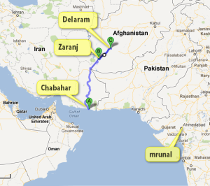 HIGHWAY TO NOWHERE — India built the Zaranj-Delaram road six years ago and it is still awaiting the completion of the port of Chabahar.