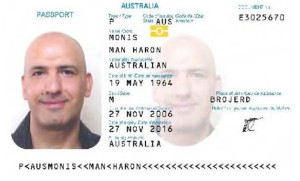 INCOGNITO —Man Haron Monis didn’t wear clerical garb for his Australian passport photo.