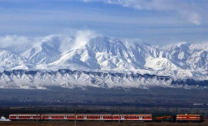 PLUGGED IN — This rail line from Tabriz to Julfa, on Iran’s northern border, is the only Iranian rail line yet electrified.