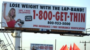 TROLLING — This is one of the ubiquitous billboards in Southern California advertising the firm whose Iranian-American owners have been indicted.