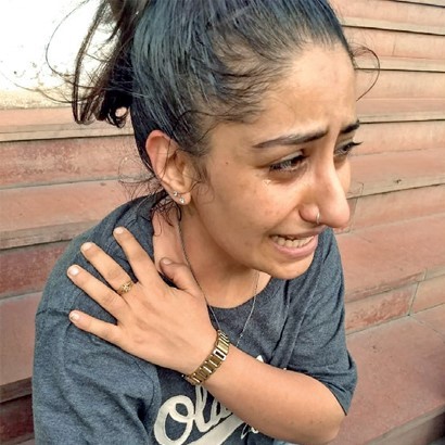 India immigration cops  and Iranian student brawl