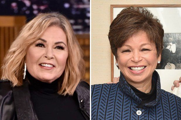 HUMOR? — American comedienne Roseanne Barr (left) was not very funny when she insulted former Obama aide Valerie Jarrett (right) both for being born in Iran and for being African-American.