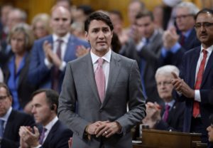 NOW HEAR THIS — Canadian Prime Minister Justin Trudeau rises in the House of Commons to vote against renewing relations with Iran. 