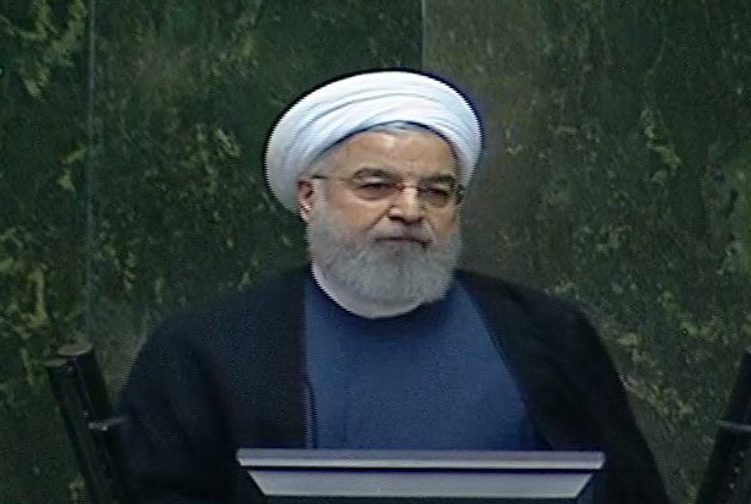 DISPLEASED — President Rohani looks a bit irked as he listens to Majlis deputies criticize him.