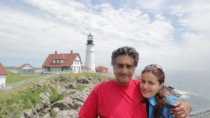 BEFORE — Karan Vafadari (left) and wife Afarin Neyssari are seen before they were arrested.