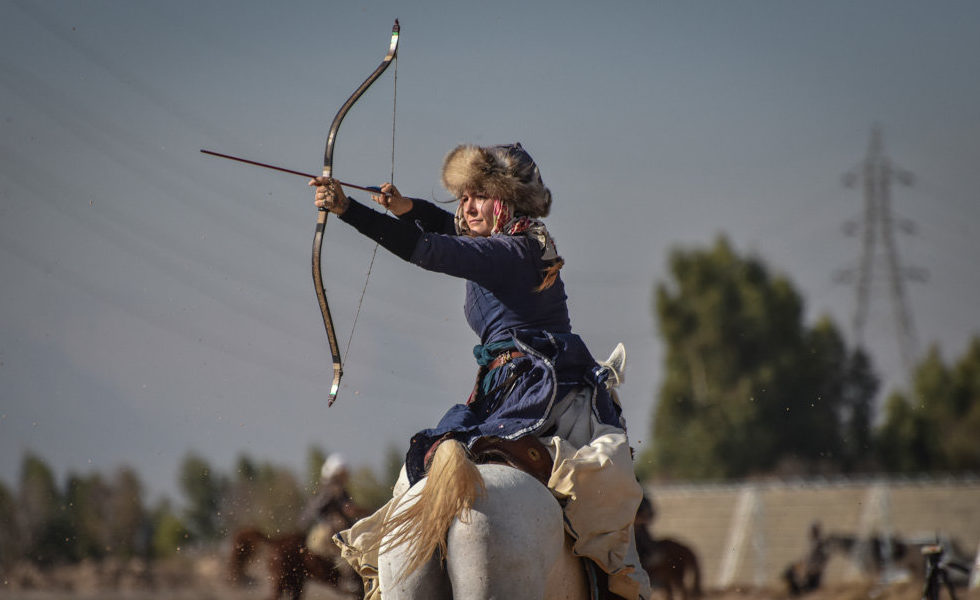 SADDLED UP – More than 40 horseback riders, both men and women, from 18 countries around the world participated in a five-day athletic event in Shiraz last month, featuring archery, javelin and fencing from horseback.  The Iranian team finished first, followed by Poland and Finland. 