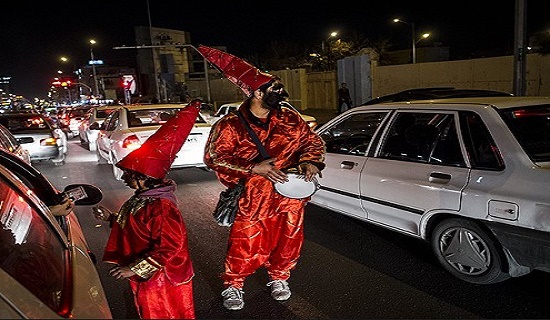 Haji Firuzes fill the streets of the city before Now Ruz bringing music, good cheer—and often a gentle quest for a handout.