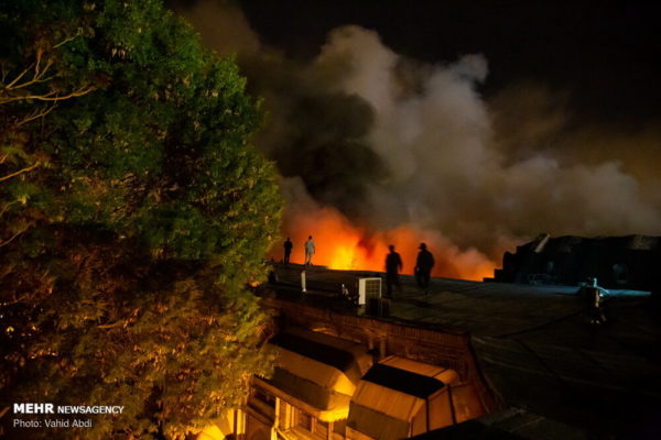 BLAZE — The Tabriz Bazaar was badly damaged in an extensive fire.