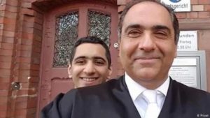 FATHER AND SON — The US has denied a visa to Sayed Shahram Iranbomy (front) to attend the funeral in the United States of his son, Irman, in rear.