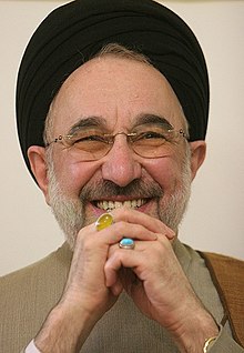 KHATAMI. . . on the left