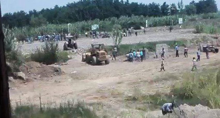 DISPUTED — This is the parcel of land being fought over in Mazandaran.