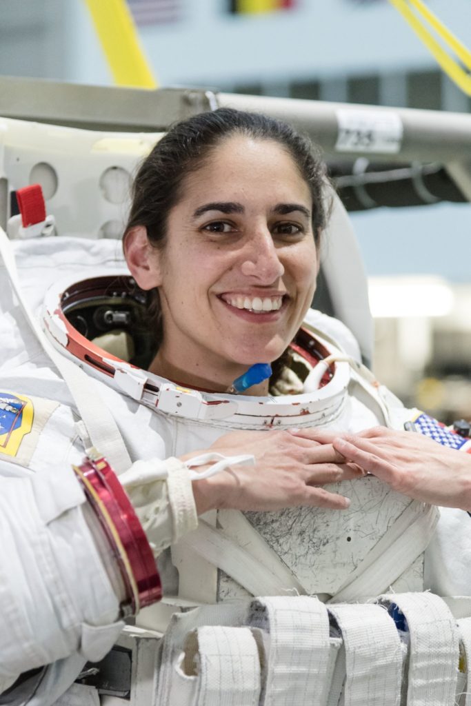 SUITED UP — Jasmin “Jaws” Moghbeli is all suited up and ready to go into space as the newest member of the 48-person strong US astronaut corps.