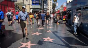 FOR FANS —This is what the stars look like strewn along Hollywood Boulevard