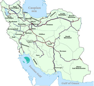 Railway lines of Iran