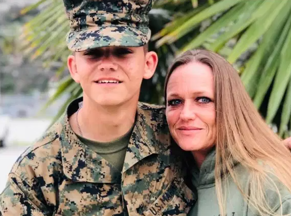 ONE OF 13 Kareem Nikoui is seen with his mother, Shana Chappell, before his death.