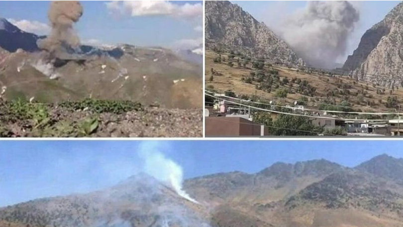 BOOM — Photos show Iranian attacks on Kurd targets inside Iraqi Kurdistan.