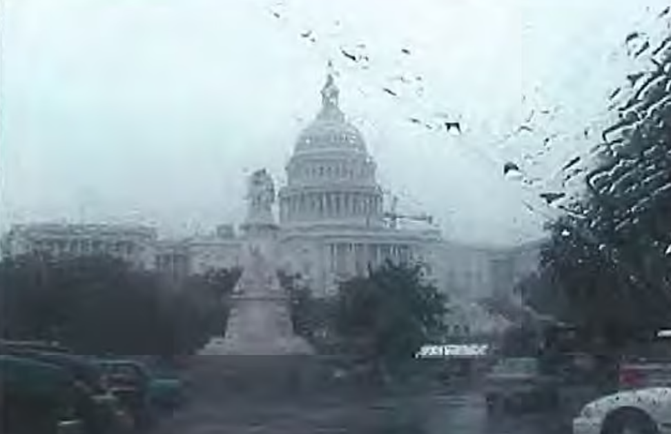 EVIDENCE — This is one of the photos taken by accused Hezbollah spy Alexei Saab while he was casing the Capitol building for a possible terrorist action. He didn’t even bother to get out of his car since it was raining.