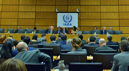 GATHERING — The Board of Governors meets at the IAEA’s headquarters.